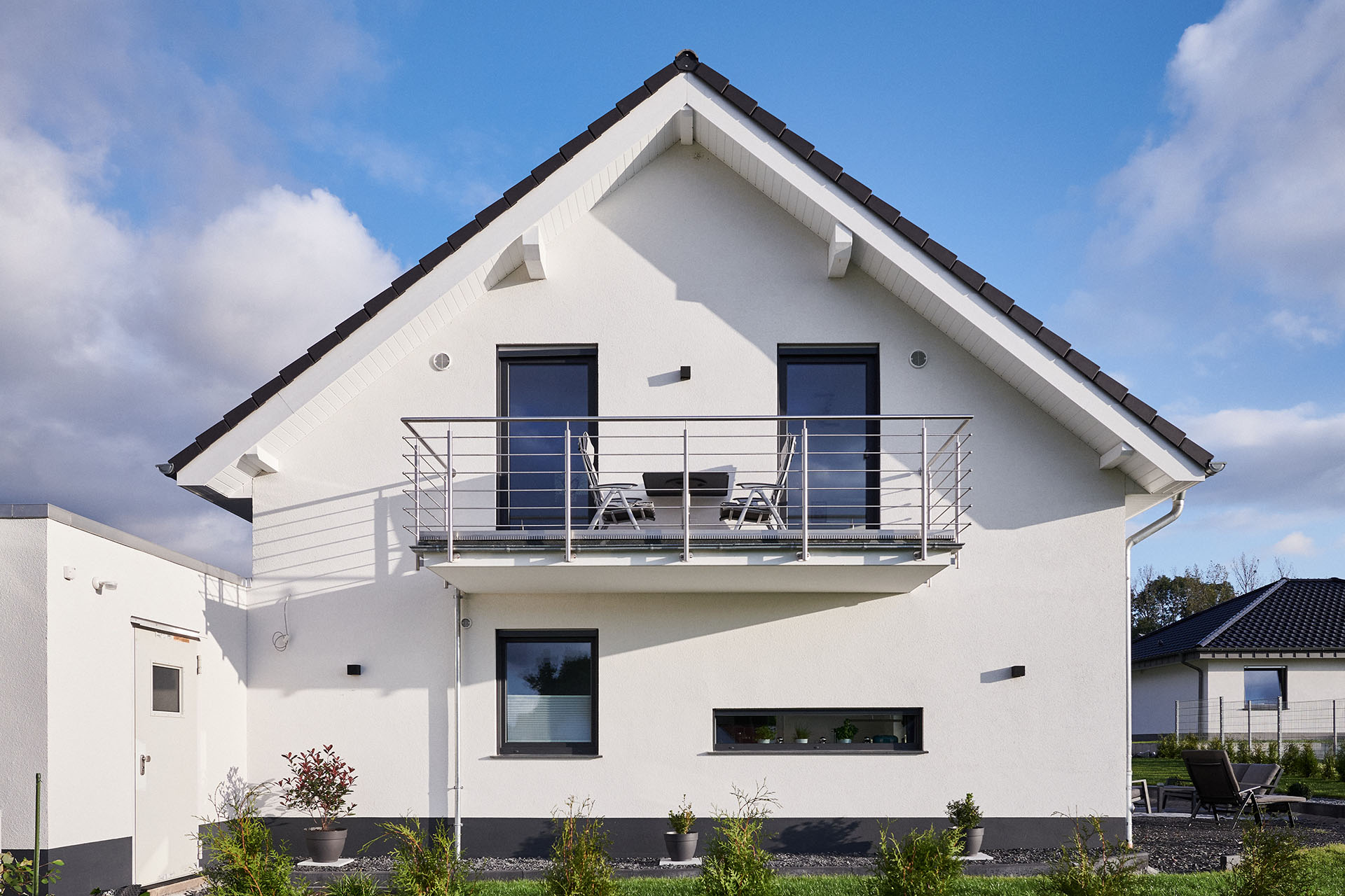 Haus mit Balkon